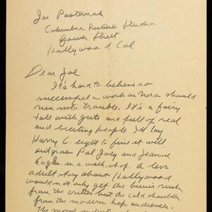 a page of handwritten text