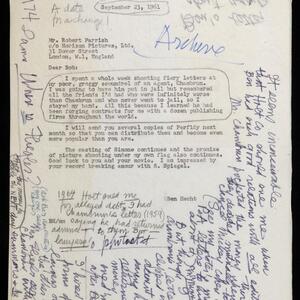 a page of handwritten text