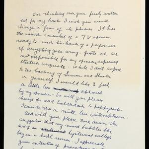 a page of handwritten text