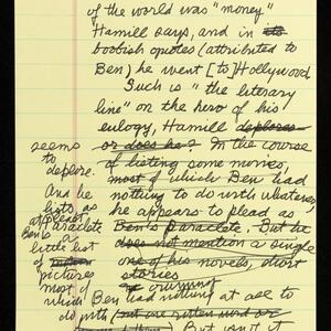 a page of handwritten text