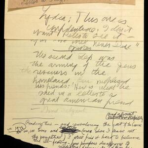 a page of handwritten text