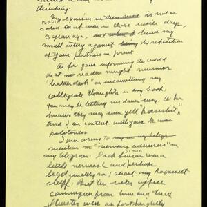 a page of handwritten text