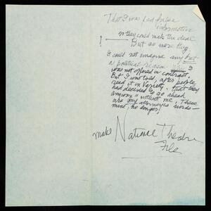 a page of handwritten text