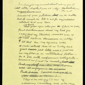 a page of handwritten text