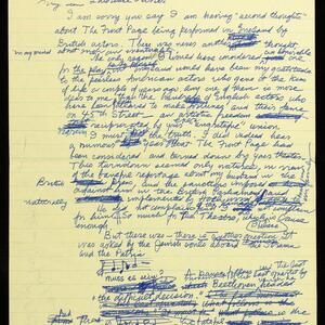 a page of handwritten text