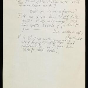 a page of handwritten text