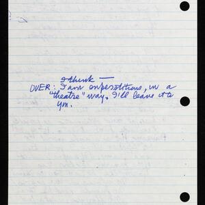 a page of handwritten text