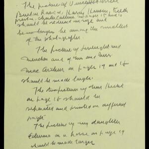 a page of handwritten text