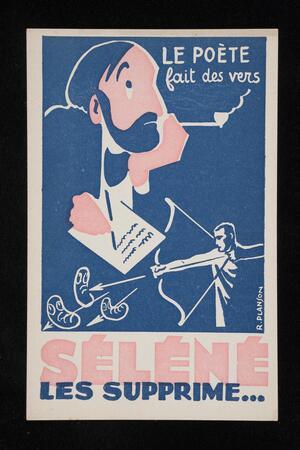 Le poete fait des vers selene les supprime...
