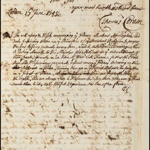 a page of handwritten text