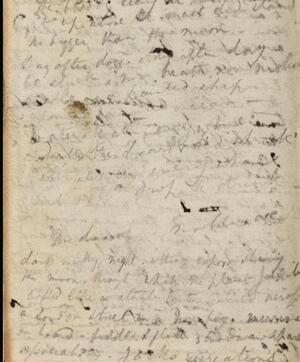 a page of handwritten text