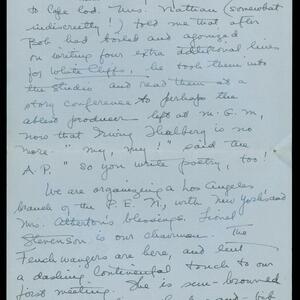 a page of handwritten text