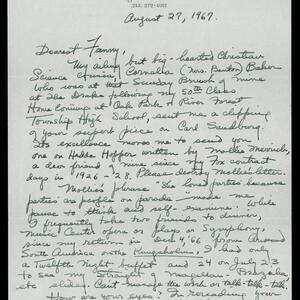 a page of handwritten text