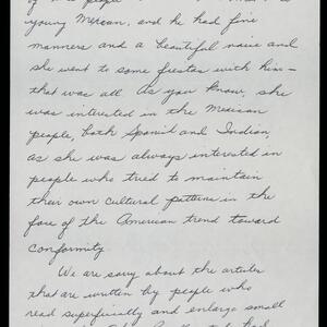 a page of handwritten text