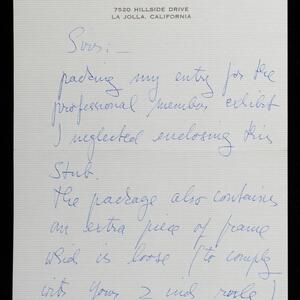 a page of handwritten text