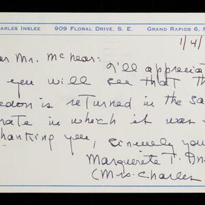 a page of handwritten text