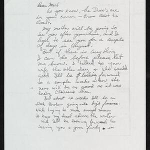 a page of handwritten text