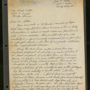 a page of handwritten text