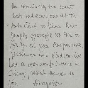 a page of handwritten text