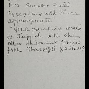 a page of handwritten text