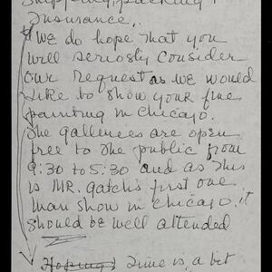 a page of handwritten text