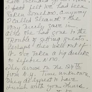 a page of handwritten text