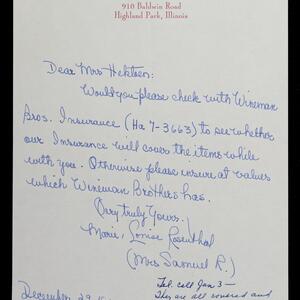 a page of handwritten text