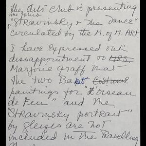 a page of handwritten text