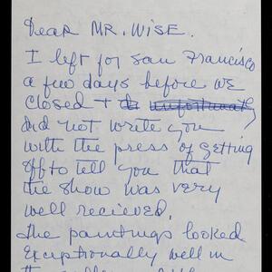 a page of handwritten text