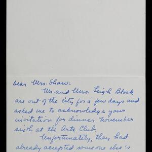 a page of handwritten text