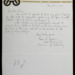 a page of handwritten text