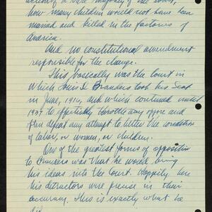 a page of handwritten text