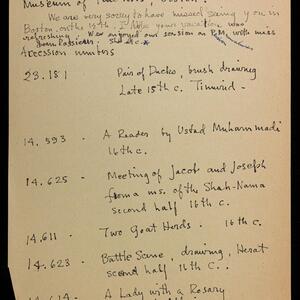 a page of handwritten text