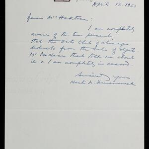 a page of handwritten text