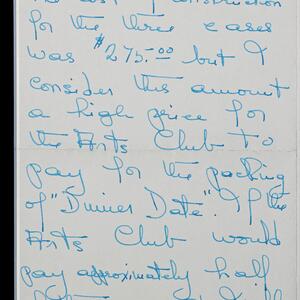 a page of handwritten text