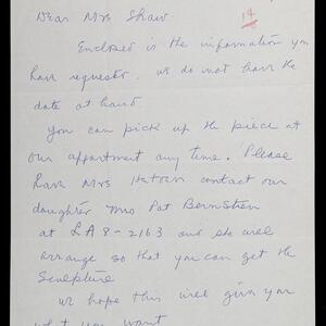 a page of handwritten text