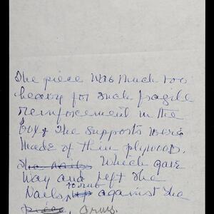a page of handwritten text