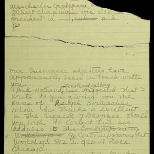 a page of handwritten text