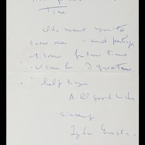 a page of handwritten text