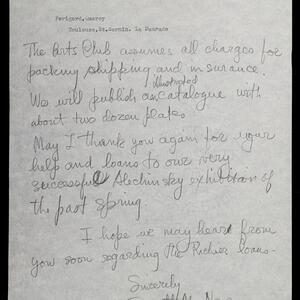 a page of handwritten text