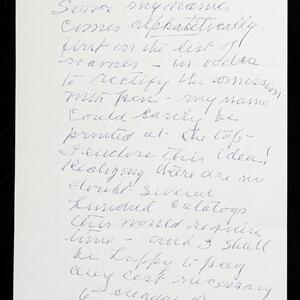 a page of handwritten text