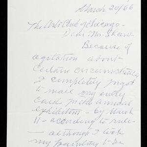 a page of handwritten text