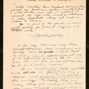 a page of handwritten text