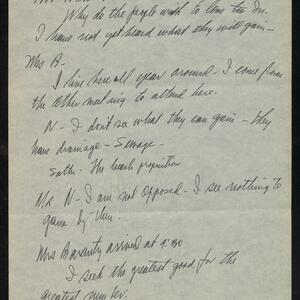 a page of handwritten text