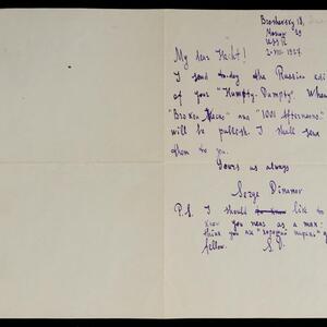 a page of handwritten text