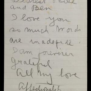 a page of handwritten text