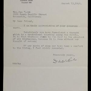 a page of handwritten text