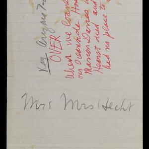 a page of handwritten text