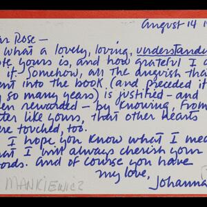 a page of handwritten text