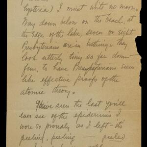 a page of handwritten text